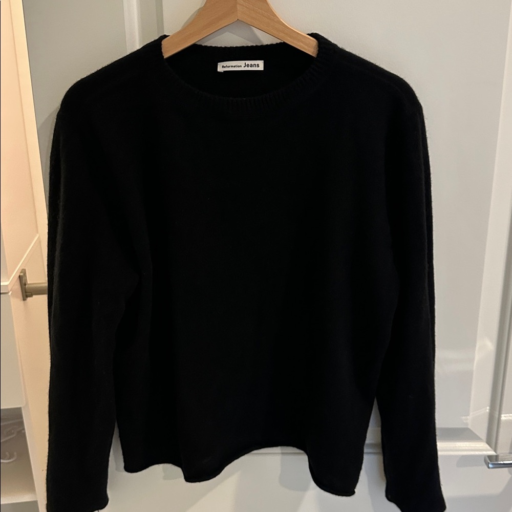 Reformation Cashmere Sweater Black